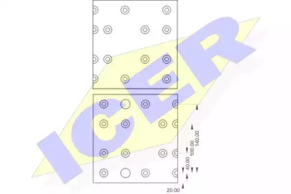 Комплект тормозных башмаков, барабанные тормоза ICER 21 9262 00